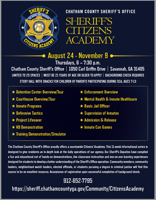 Chatham County Sheriffs Office Citizens Academy 6986